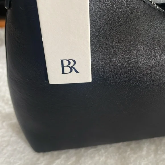 Banana Republic Black Leather Handbag - Picture 2 of 10